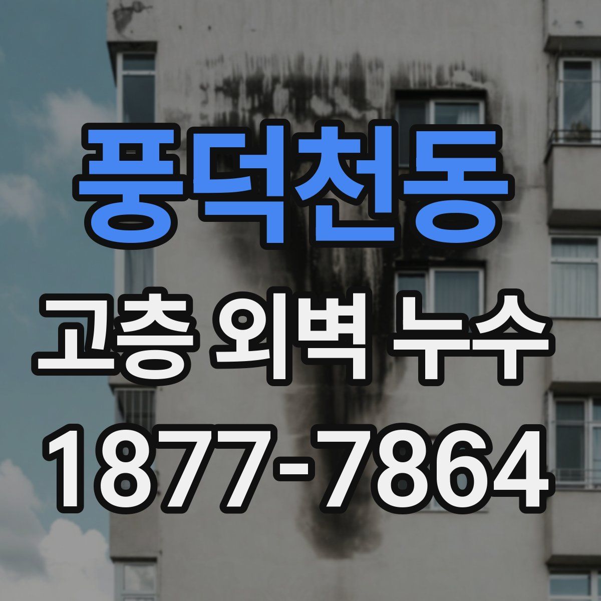 풍덕천동 고층 외벽 누수