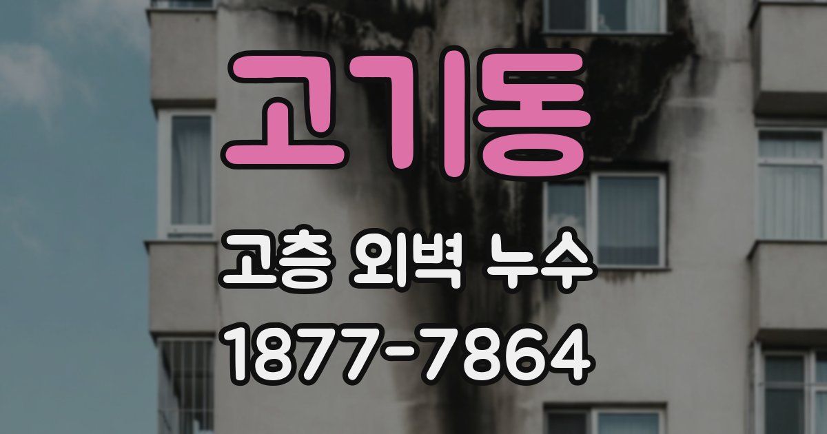 고기동 고층 외벽 누수