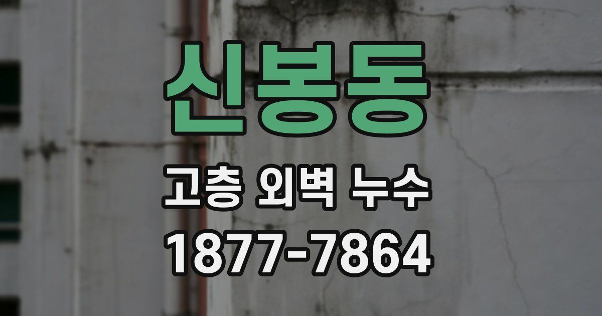 신봉동 고층 외벽 누수