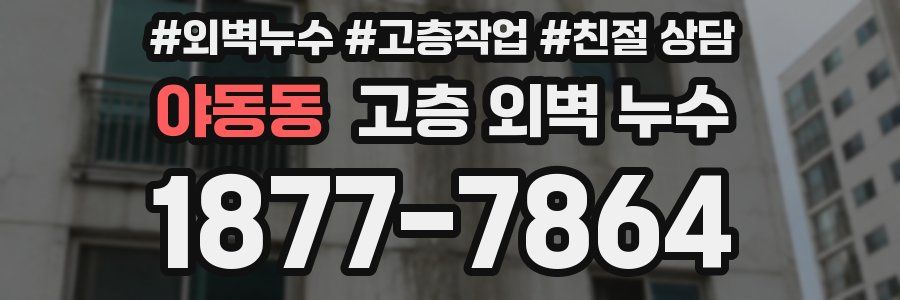 야동동 고층 외벽 누수