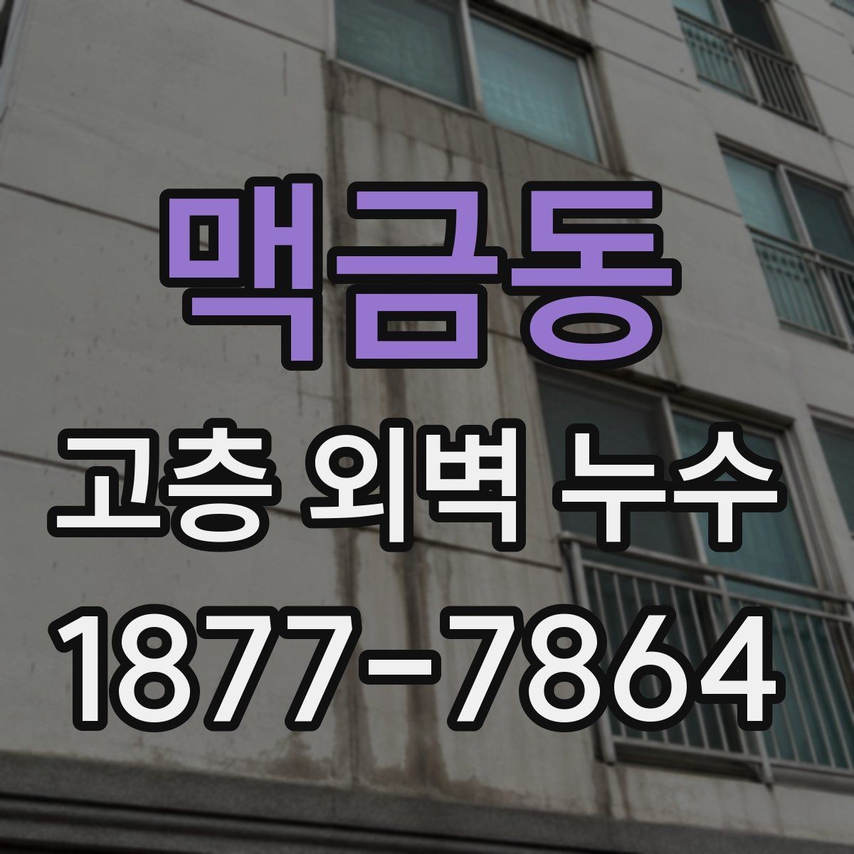 맥금동 고층 외벽 누수 비교 견적을 볼 때 유의할 점
