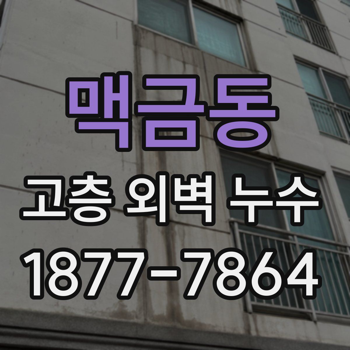 맥금동 고층 외벽 누수