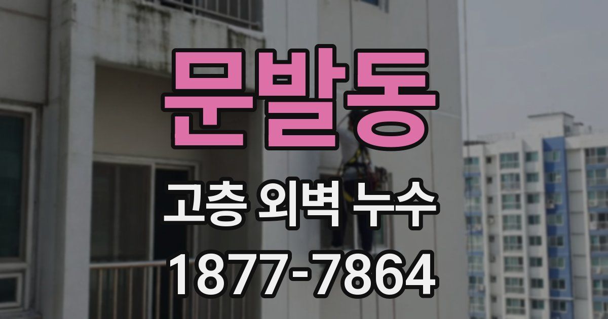 문발동 고층 외벽 누수