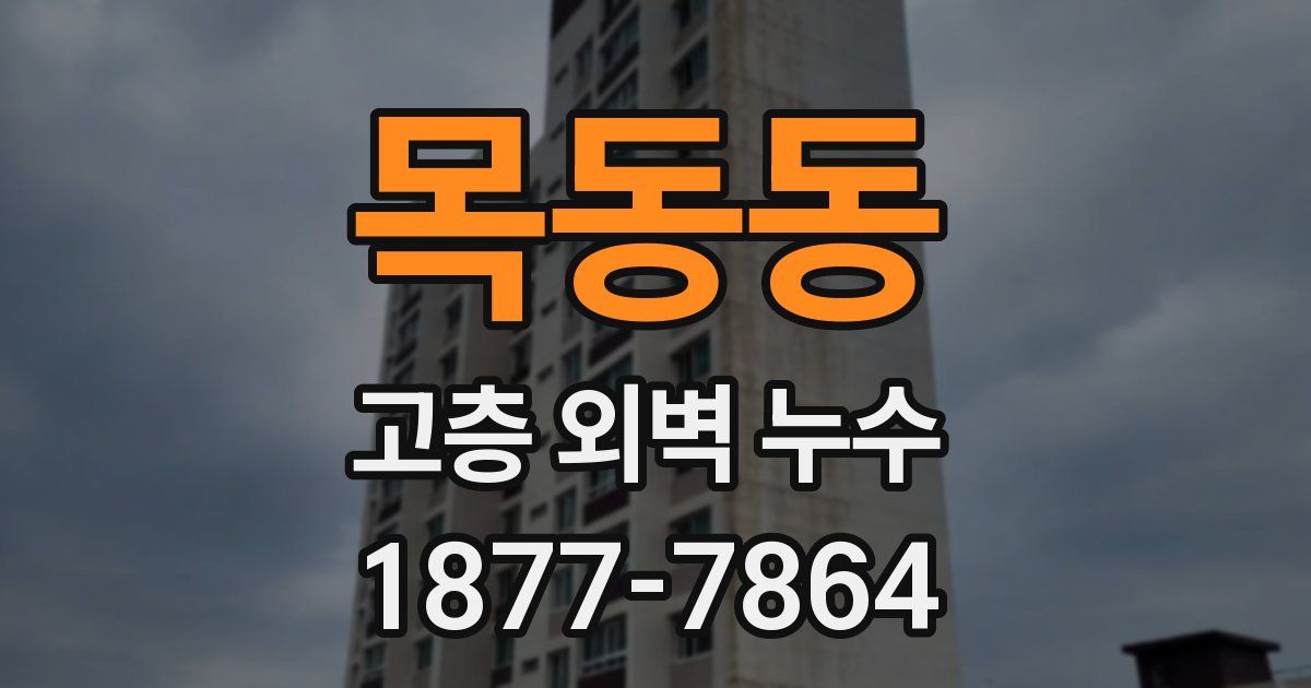 목동동 고층 외벽 누수