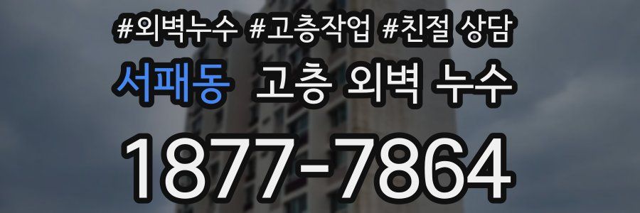 서패동 고층 외벽 누수