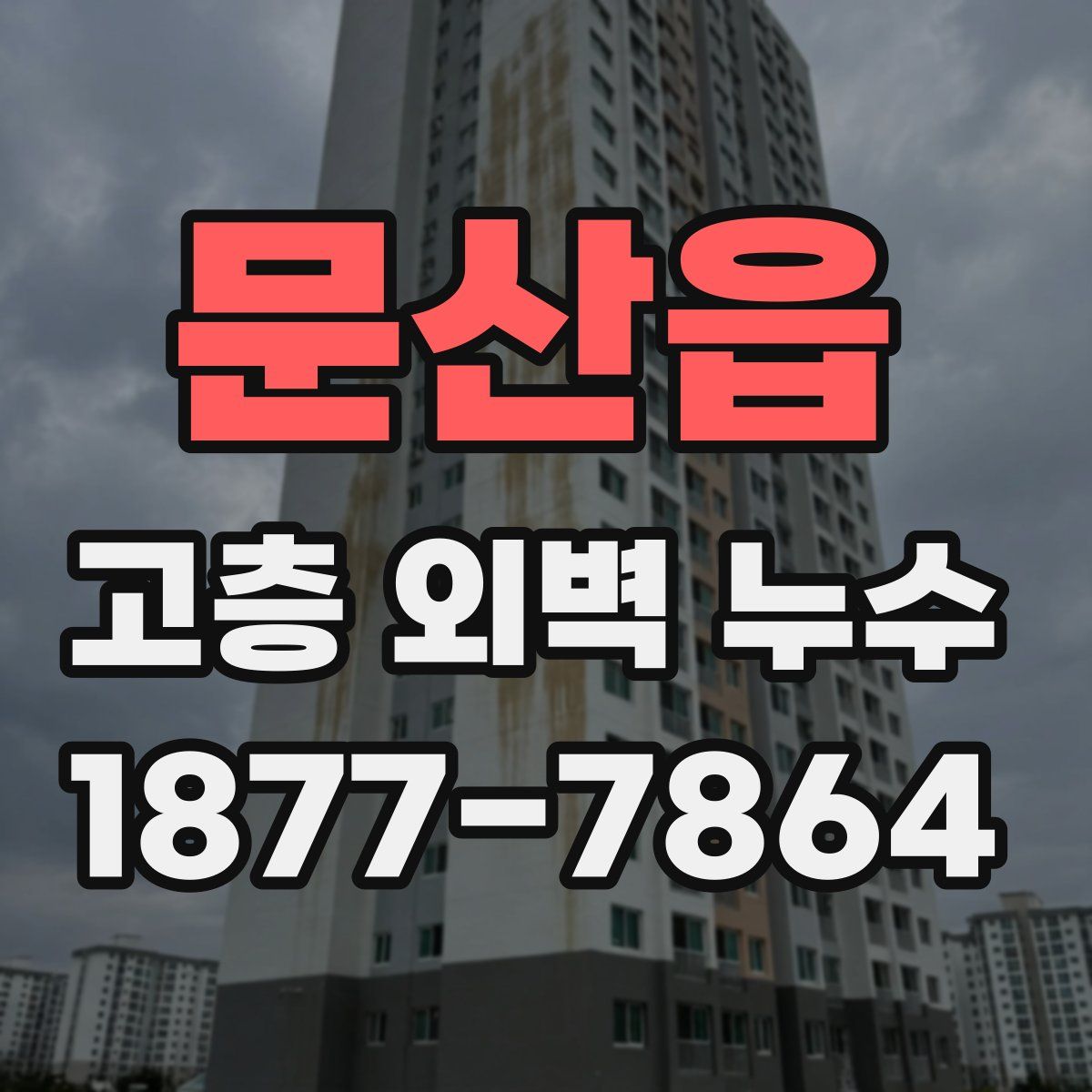 문산읍 고층 외벽 누수