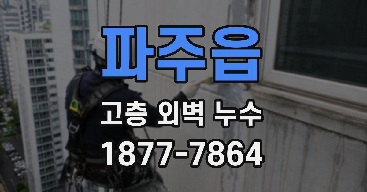 파주읍 고층 외벽 누수
