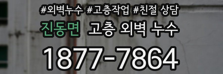 진동면 고층 외벽 누수