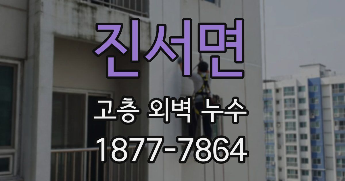 진서면 고층 외벽 누수