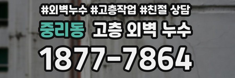 중리동 고층 외벽 누수