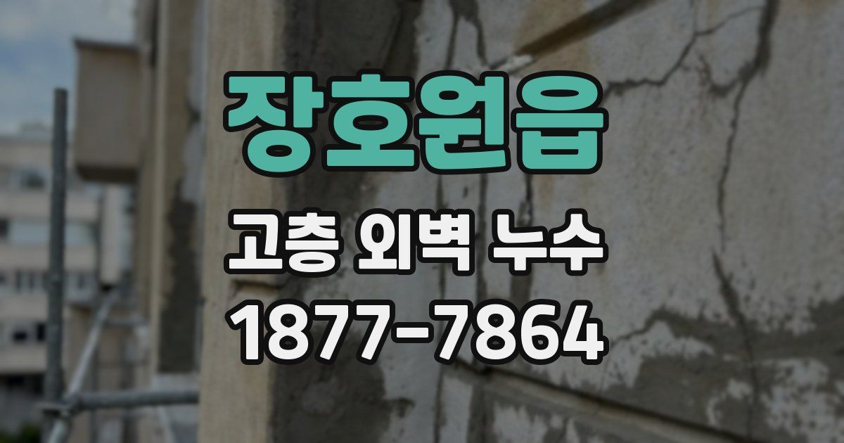 장호원읍 고층 외벽 누수