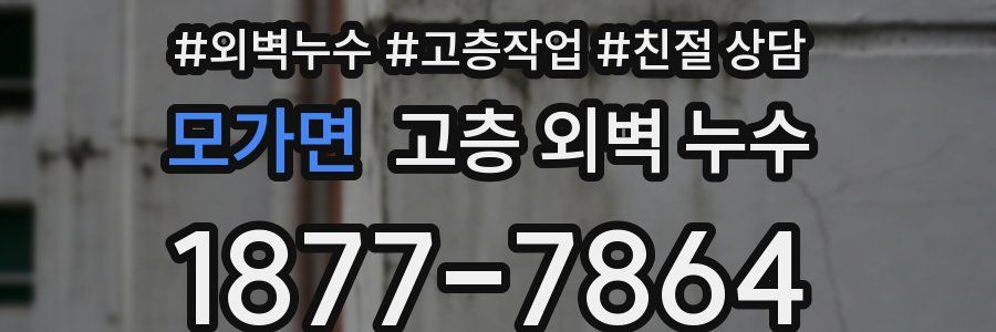 모가면 고층 외벽 누수