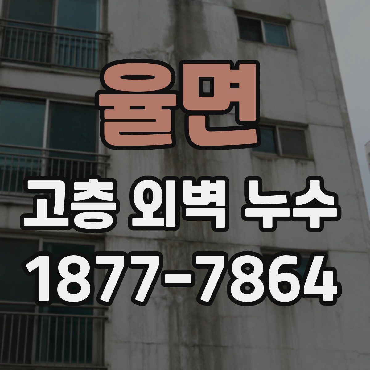 율면 고층 외벽 누수 원인을 구분하는 실무 기준