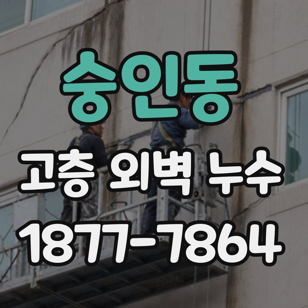 숭인동 고층 외벽 누수