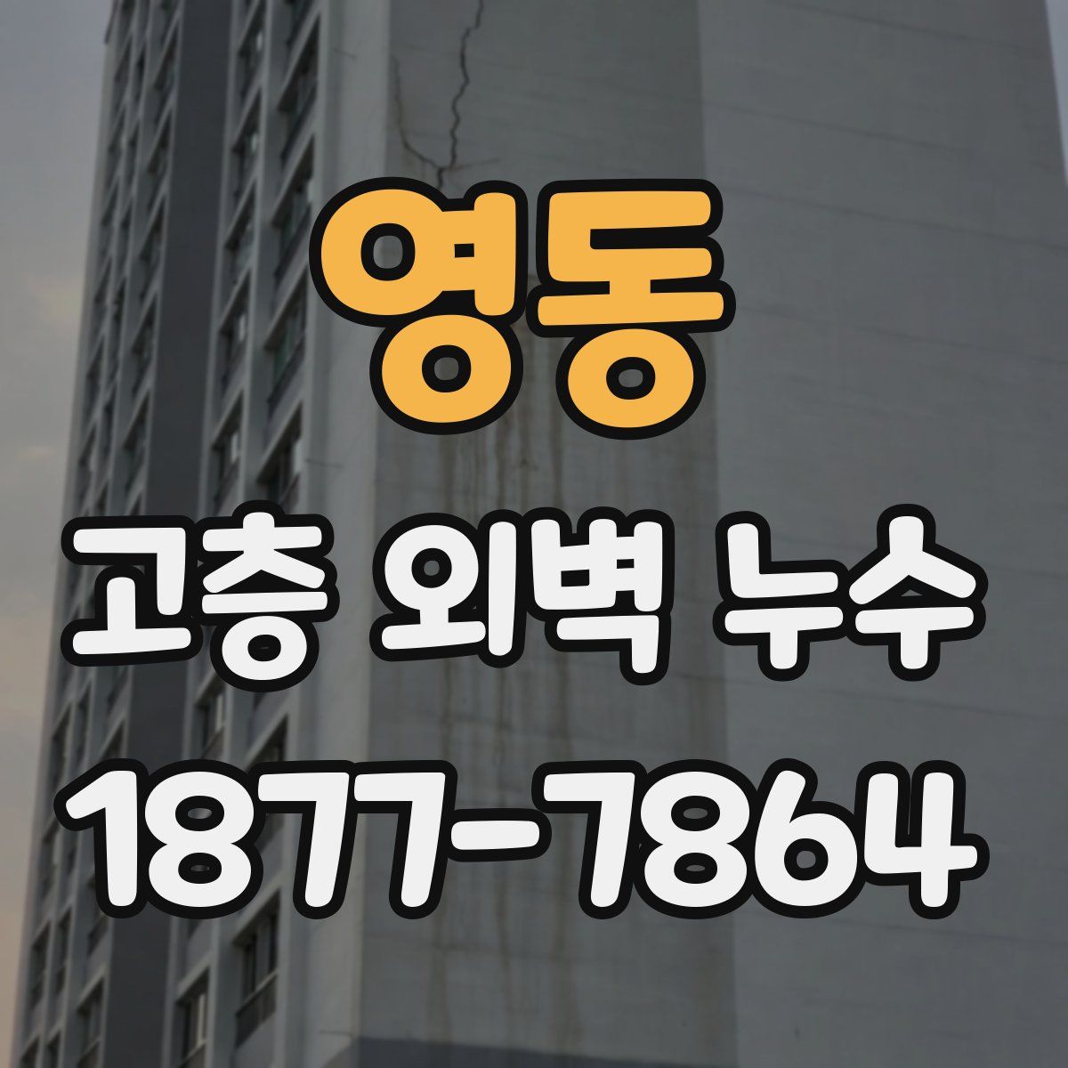 영동 고층 외벽 누수