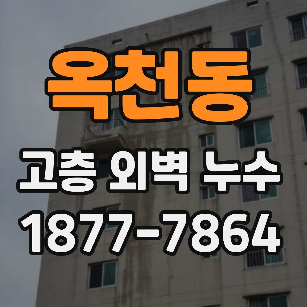 옥천동 고층 외벽 누수