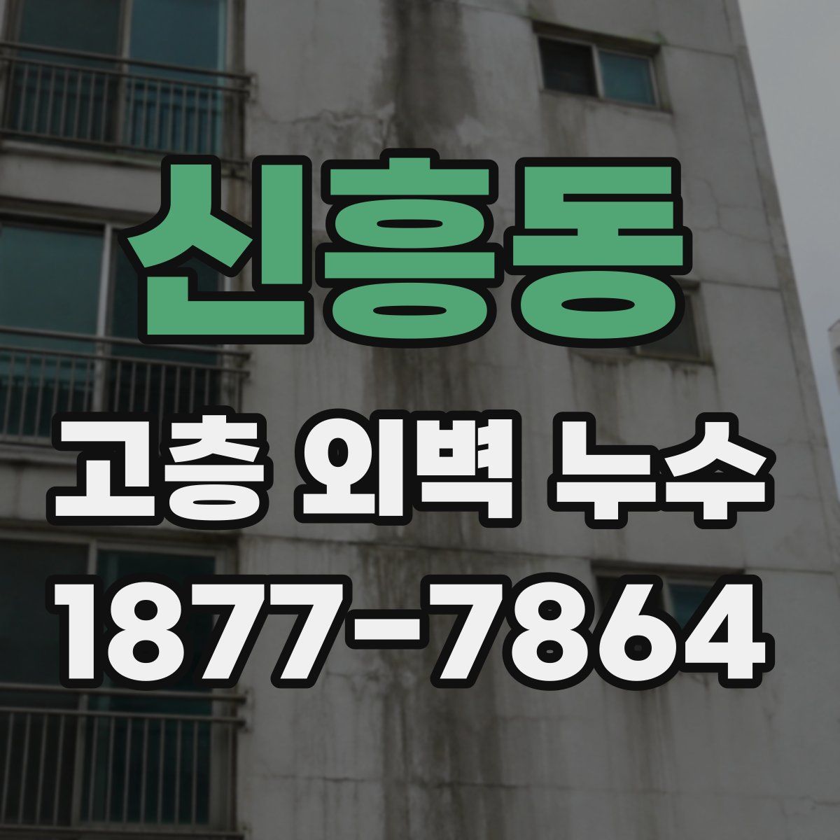 신흥동 고층 외벽 누수