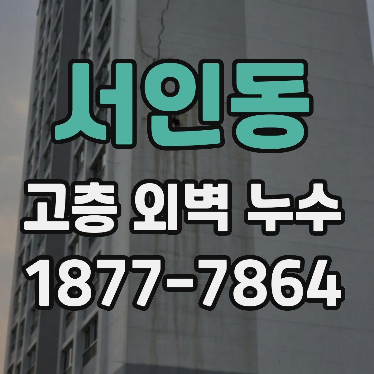 서인동 고층 외벽 누수
