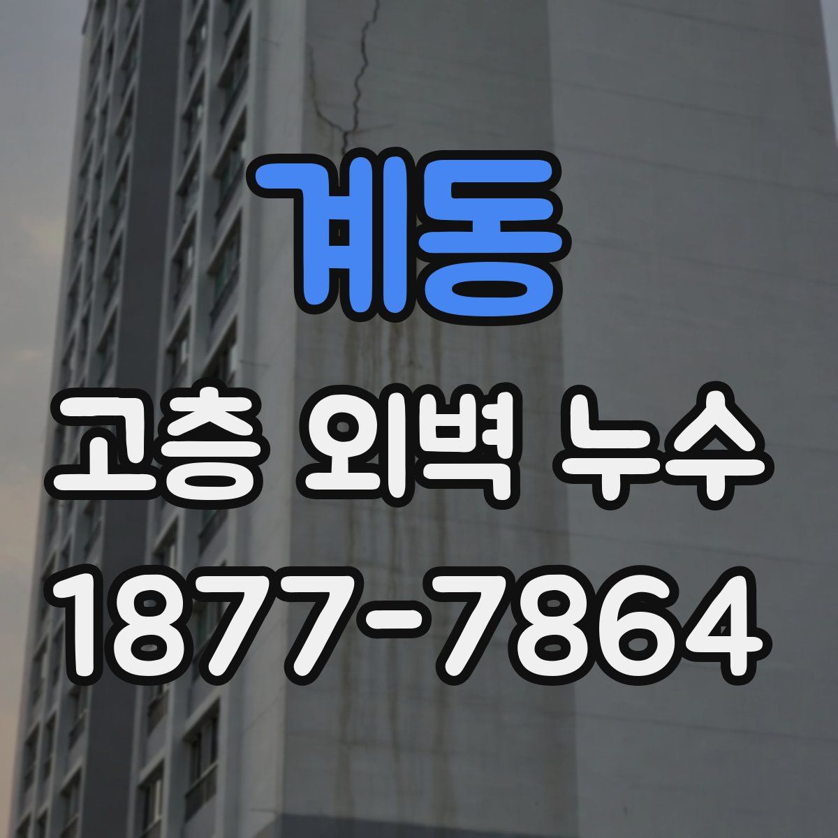 계동 고층 외벽 누수