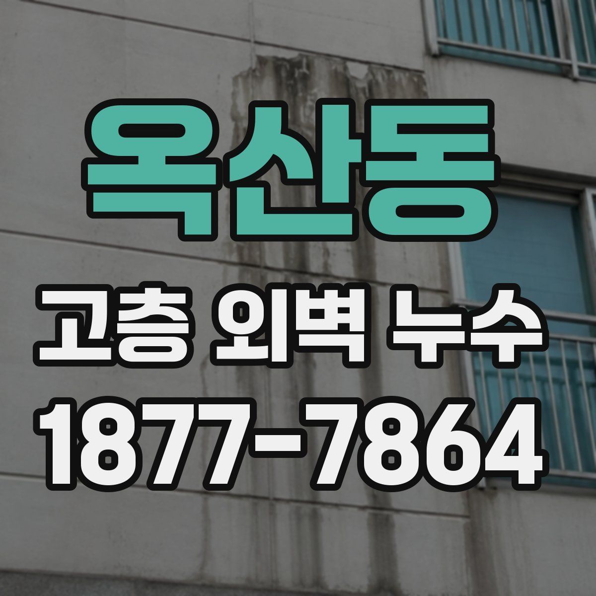 옥산동 고층 외벽 누수