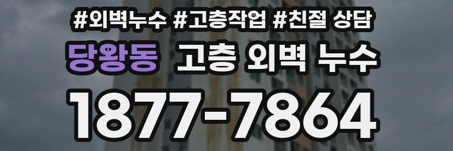 당왕동 고층 외벽 누수