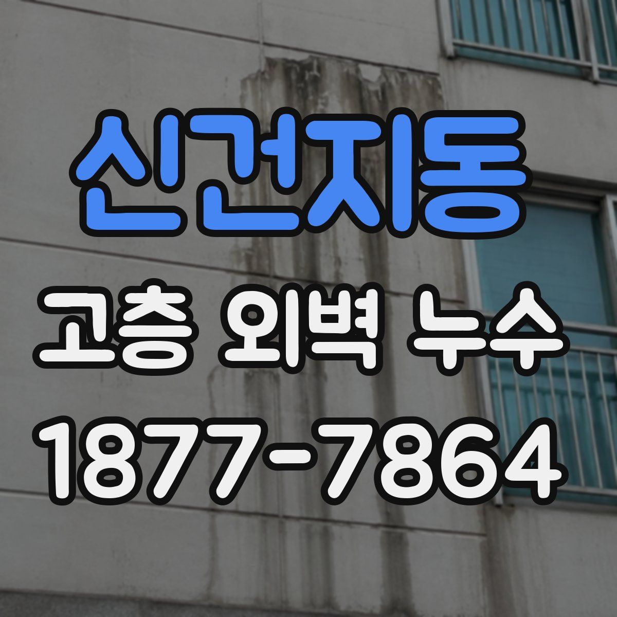 신건지동 고층 외벽 누수