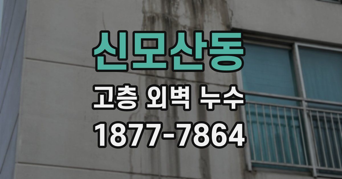 신모산동 고층 외벽 누수