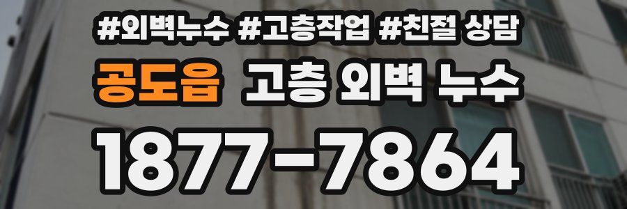 공도읍 고층 외벽 누수