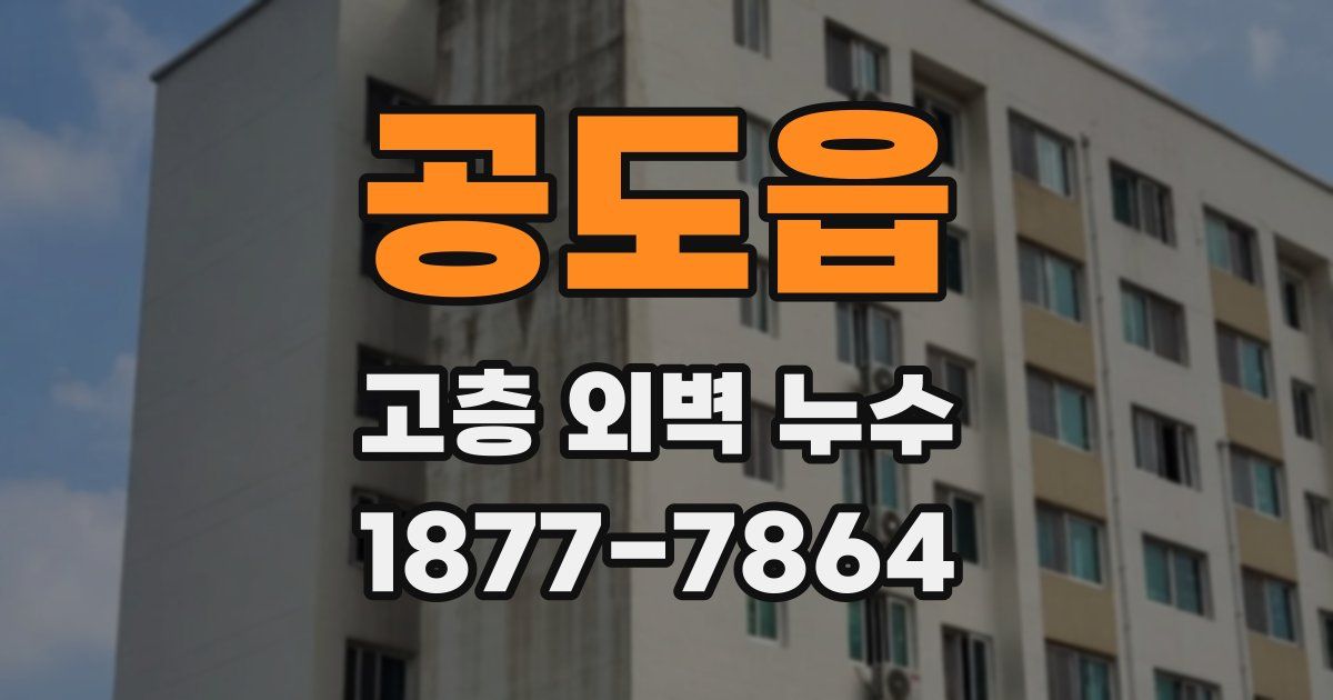 공도읍 고층 외벽 누수