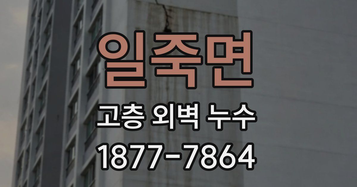 일죽면 고층 외벽 누수