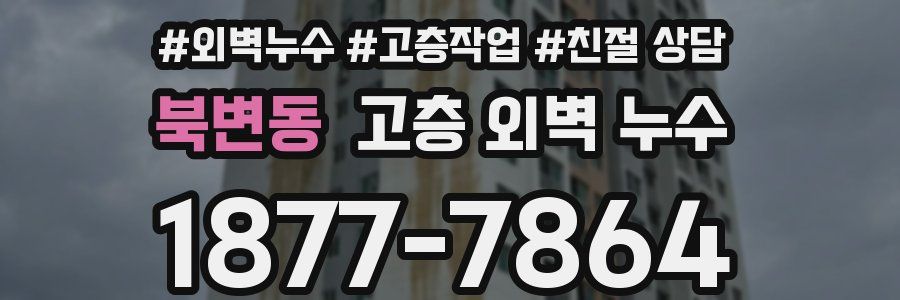 북변동 고층 외벽 누수