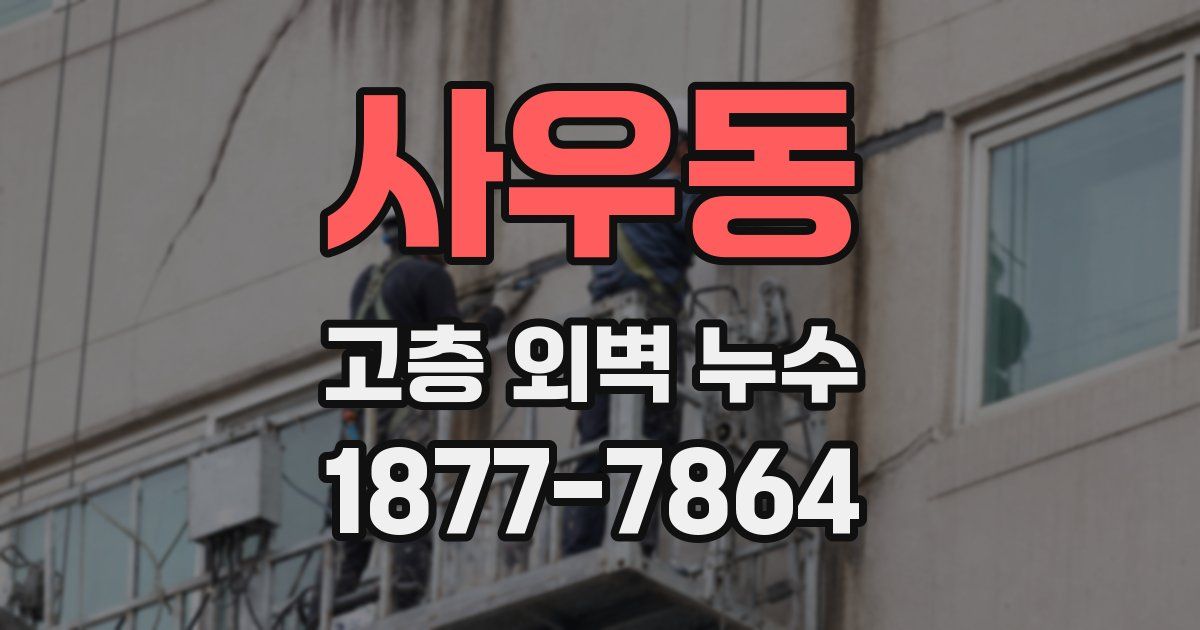 사우동 고층 외벽 누수