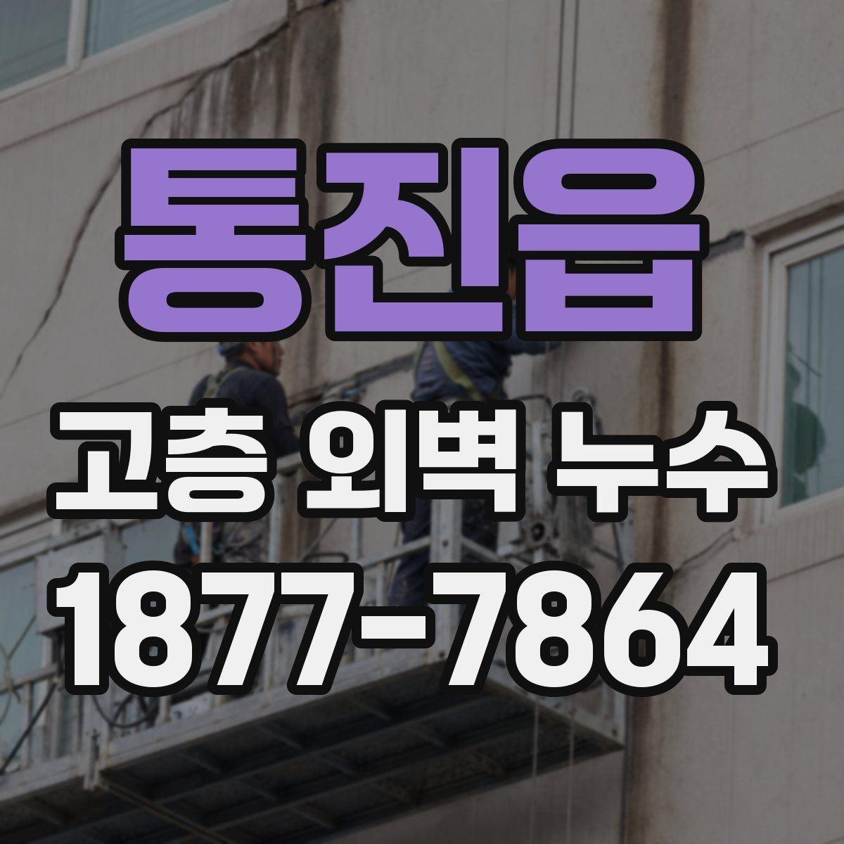 통진읍 고층 외벽 누수