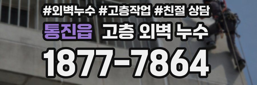 통진읍 고층 외벽 누수