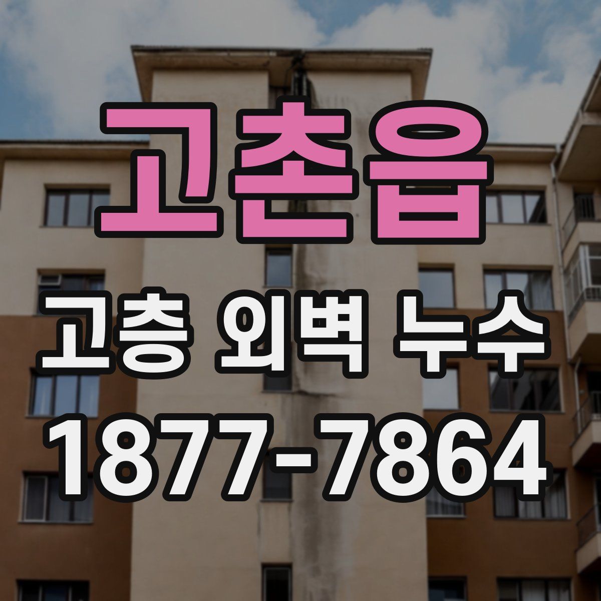 고촌읍 고층 외벽 누수