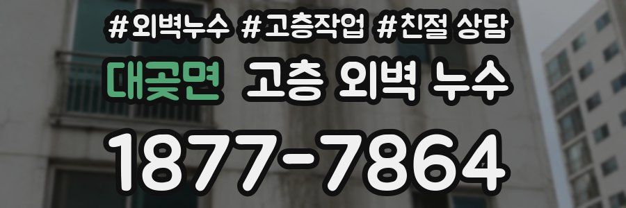 대곶면 고층 외벽 누수