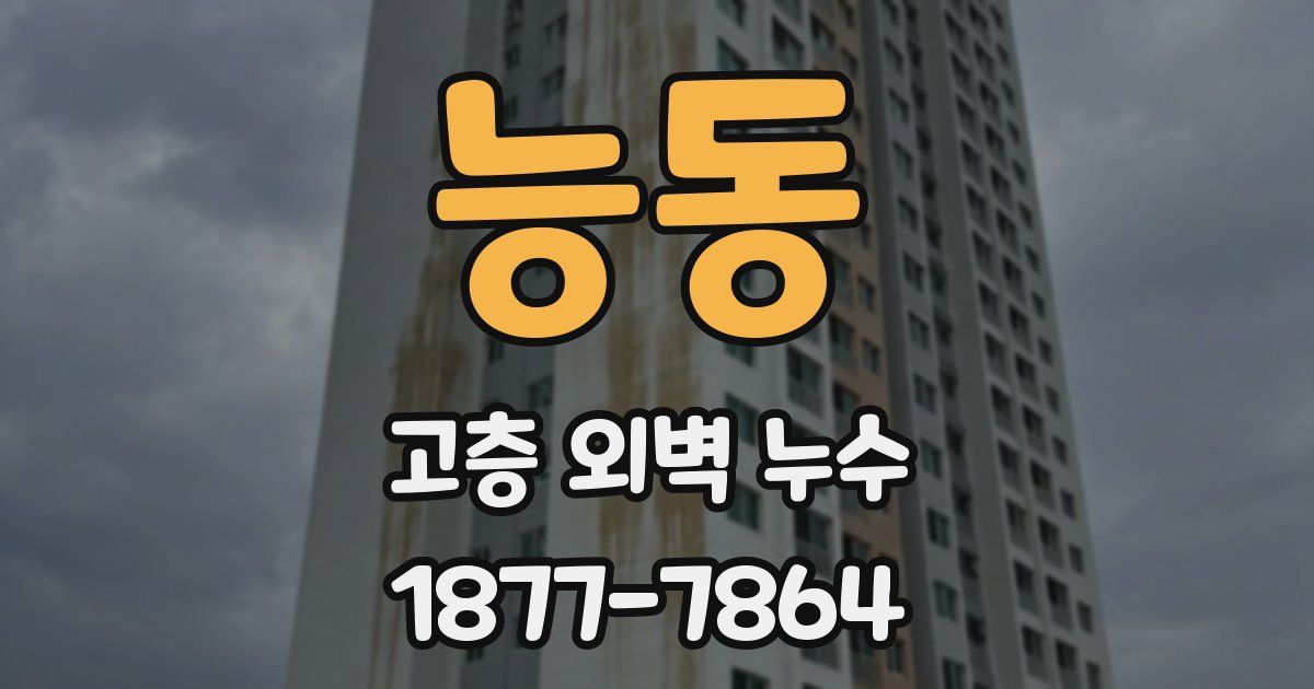 능동 고층 외벽 누수