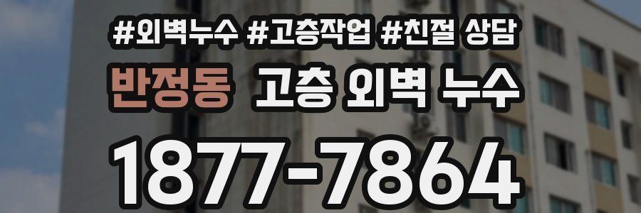 반정동 고층 외벽 누수