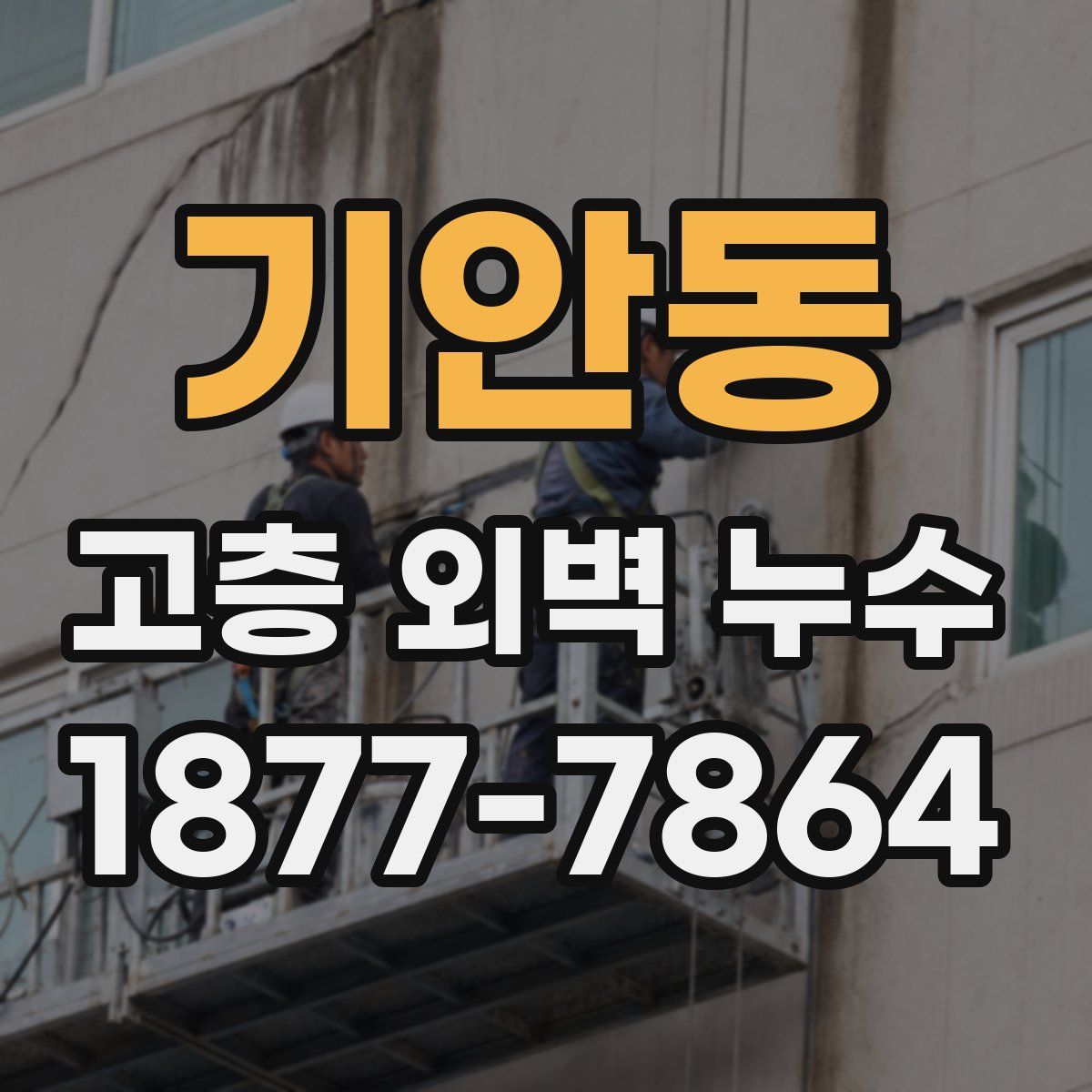 기안동 고층 외벽 누수