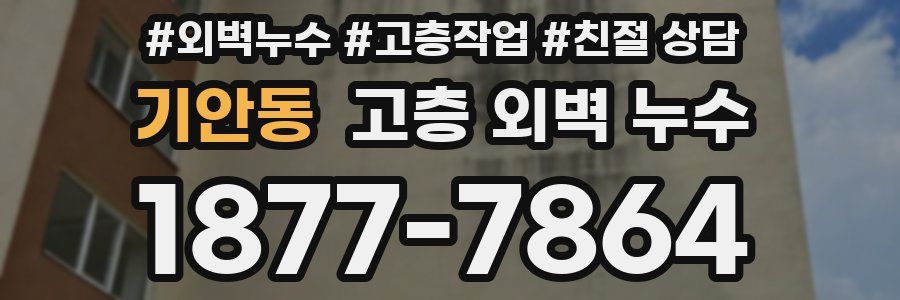 기안동 고층 외벽 누수