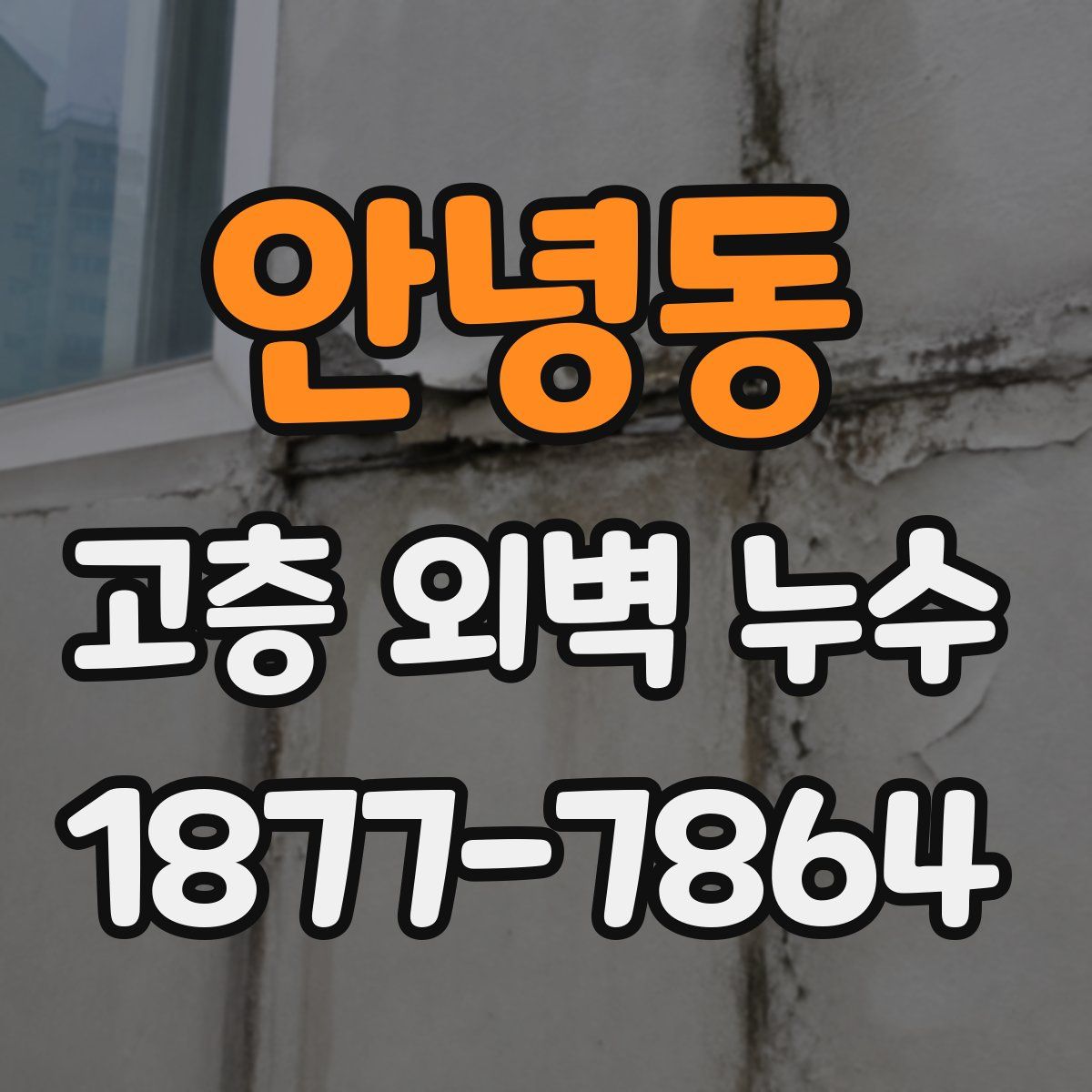 안녕동 고층 외벽 누수