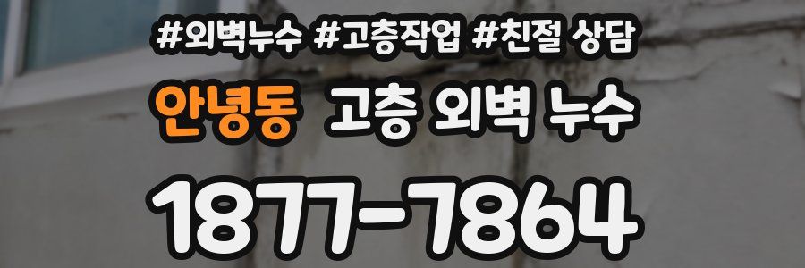안녕동 고층 외벽 누수