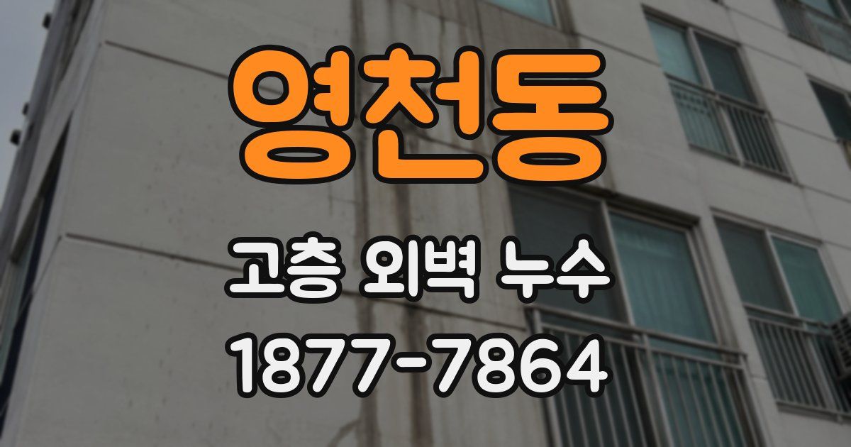 영천동 고층 외벽 누수