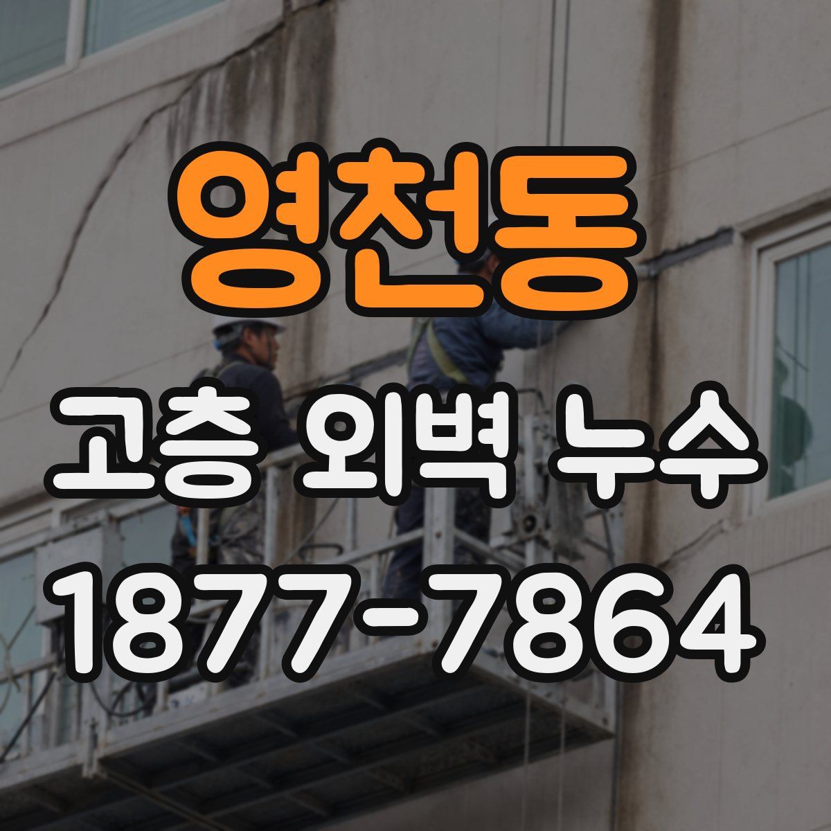 영천동 고층 외벽 누수