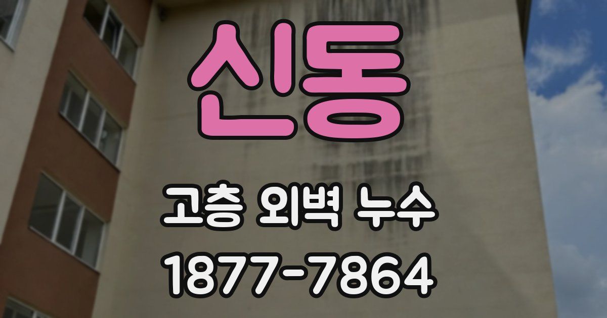 신동 고층 외벽 누수