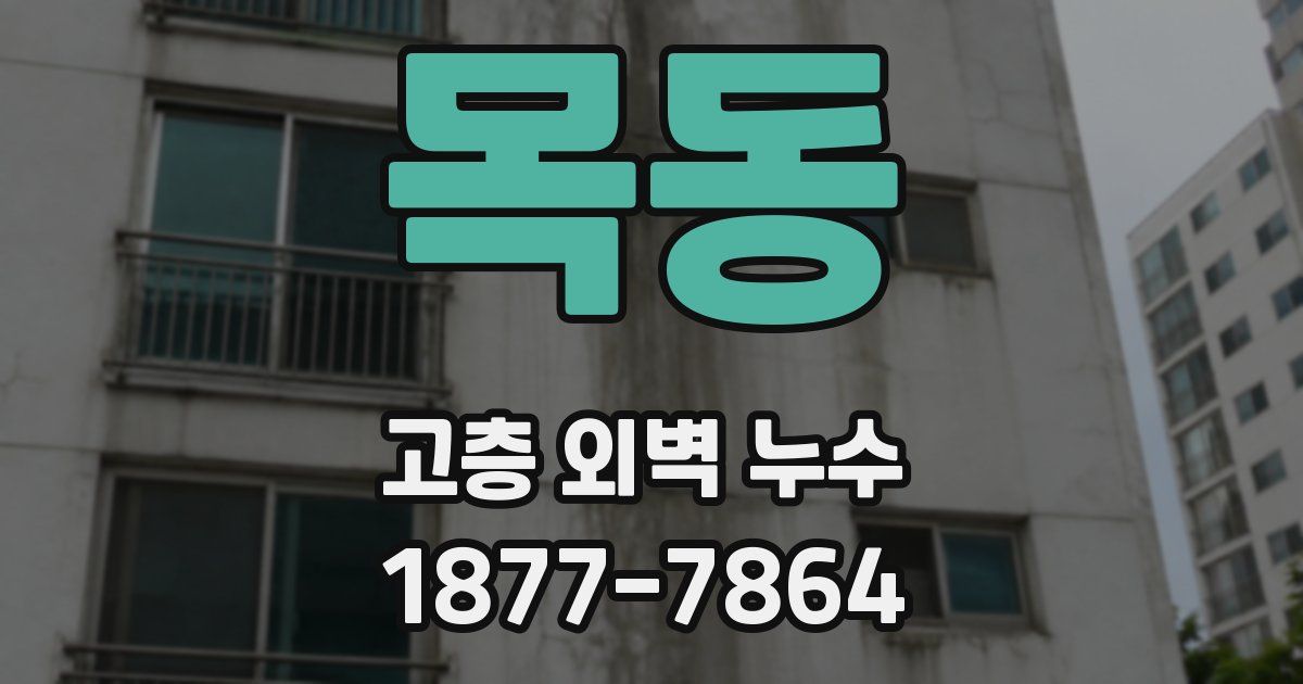 목동 고층 외벽 누수