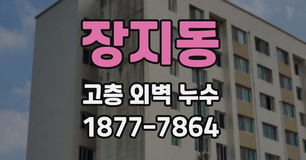 장지동 고층 외벽 누수