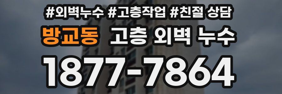 방교동 고층 외벽 누수