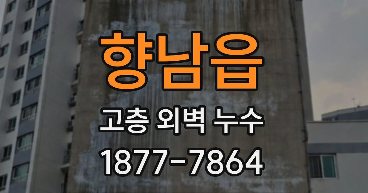 향남읍 고층 외벽 누수
