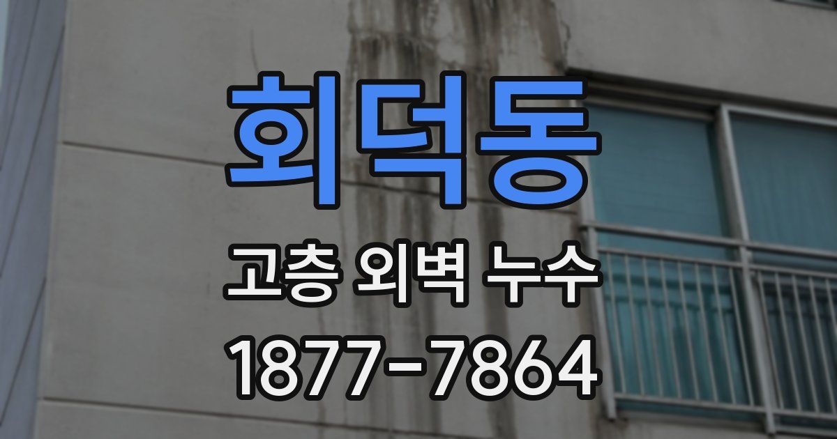 회덕동 고층 외벽 누수